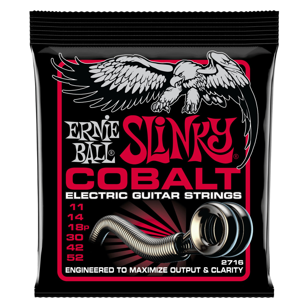 Dây Ernie Ball 2716 Burly Slinky Cobalt 11-52 – bao bì mặt trước