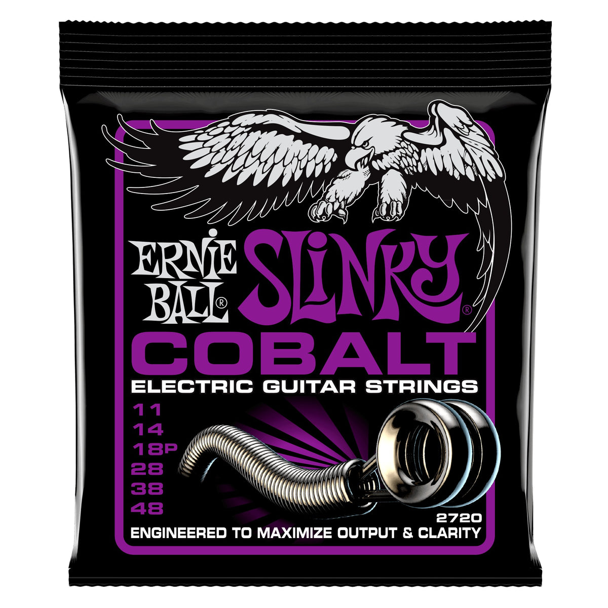 Dây Ernie Ball 2720 Power Slinky Cobalt 11-48 – bao bì mặt trước