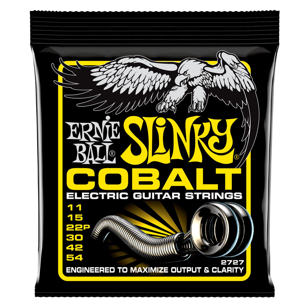 Dây Ernie Ball 2727 Beefy Slinky Cobalt 11-54 – bao bì mặt trước