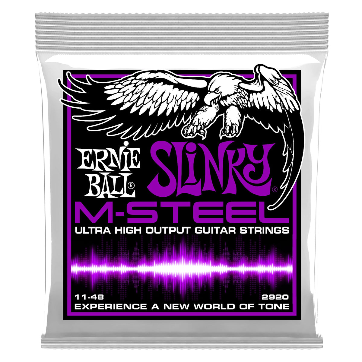 Dây Ernie Ball 2920 Power Slinky M-Steel 11-48 – bao bì mặt trước