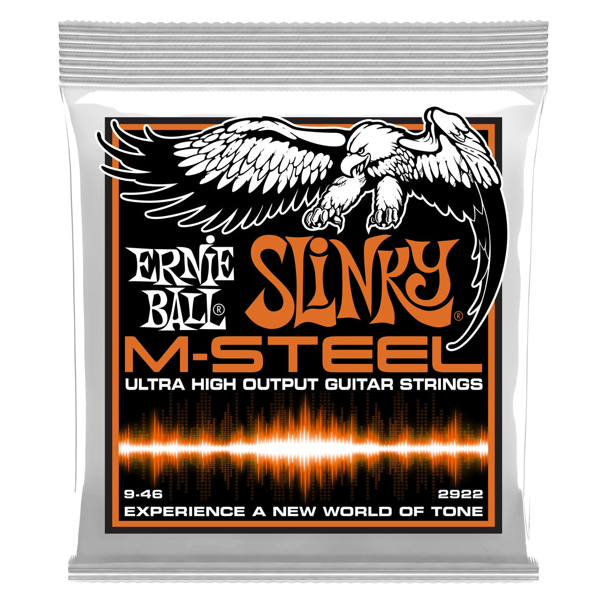 Dây Ernie Ball 2922 Hybrid Slinky M-Steel 9-46 – bao bì mặt trước