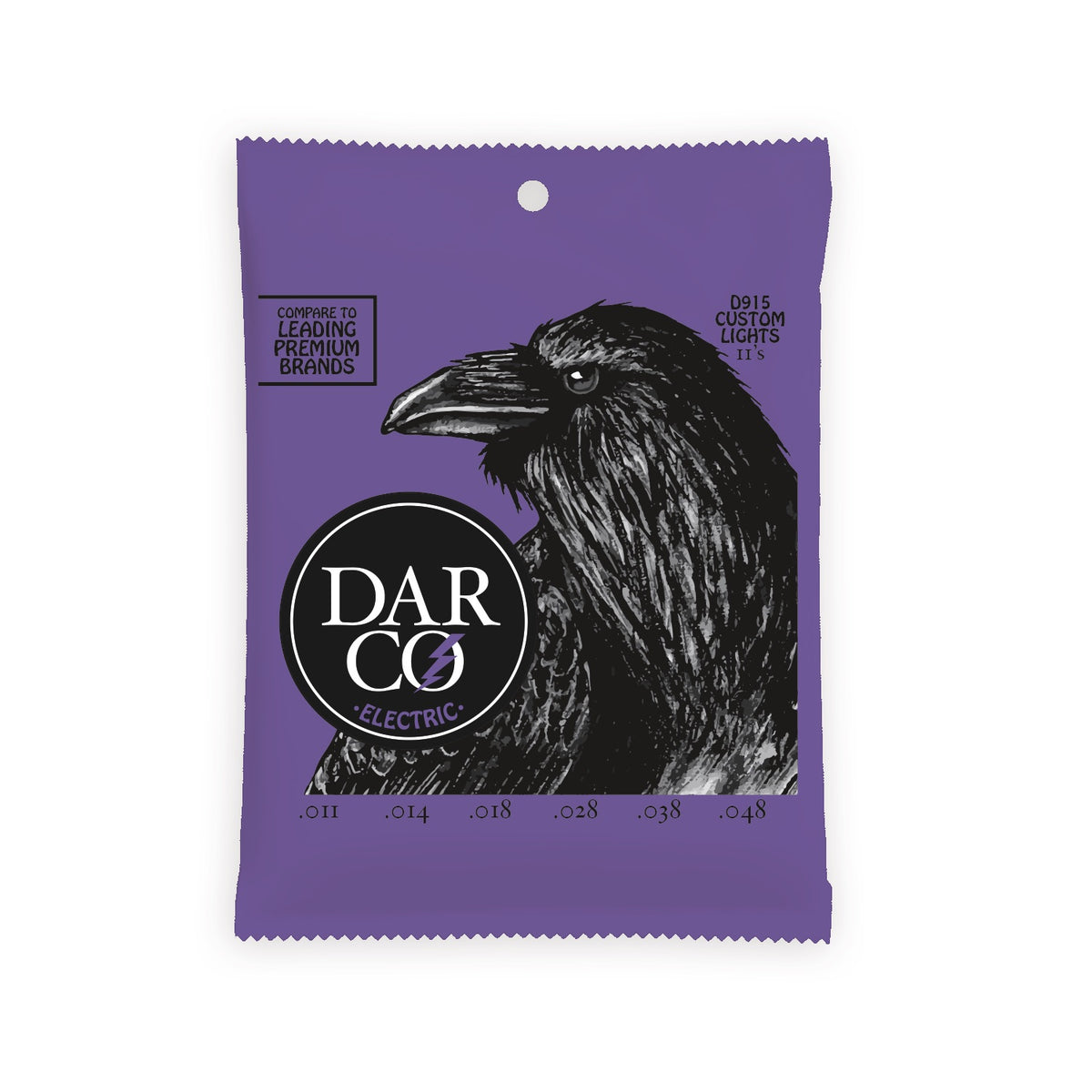 Dây Martin Darco D915 Nickel Wound 11-48 Custom Light – bao bì mặt trước