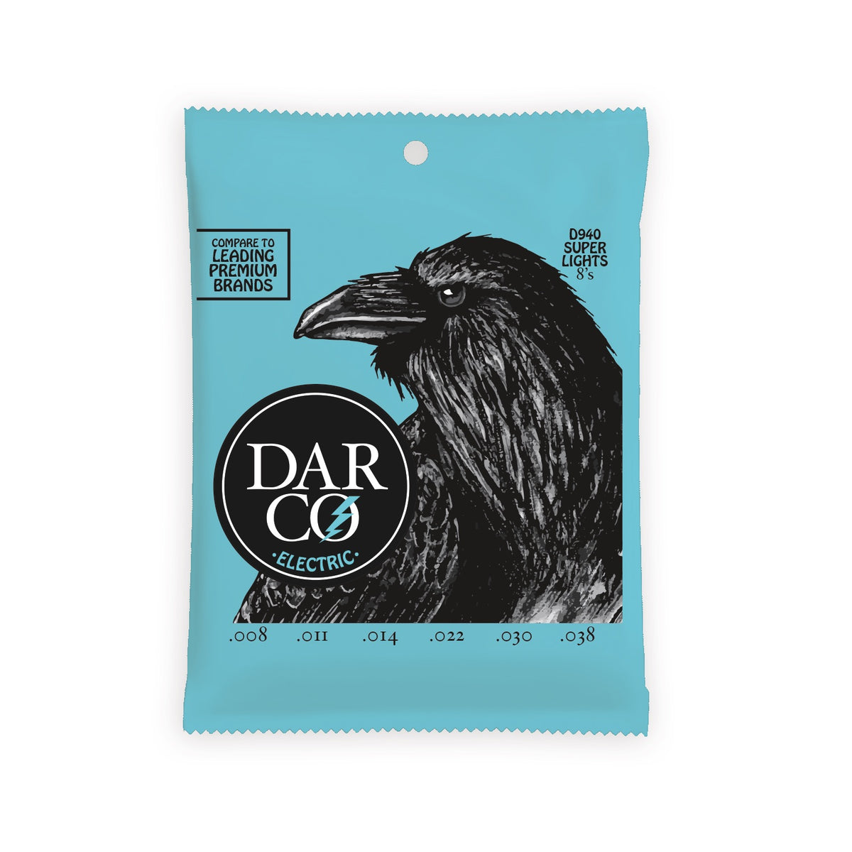 Dây Martin Darco D940 Nickel Wound 8-38 Super Light – bao bì mặt trước