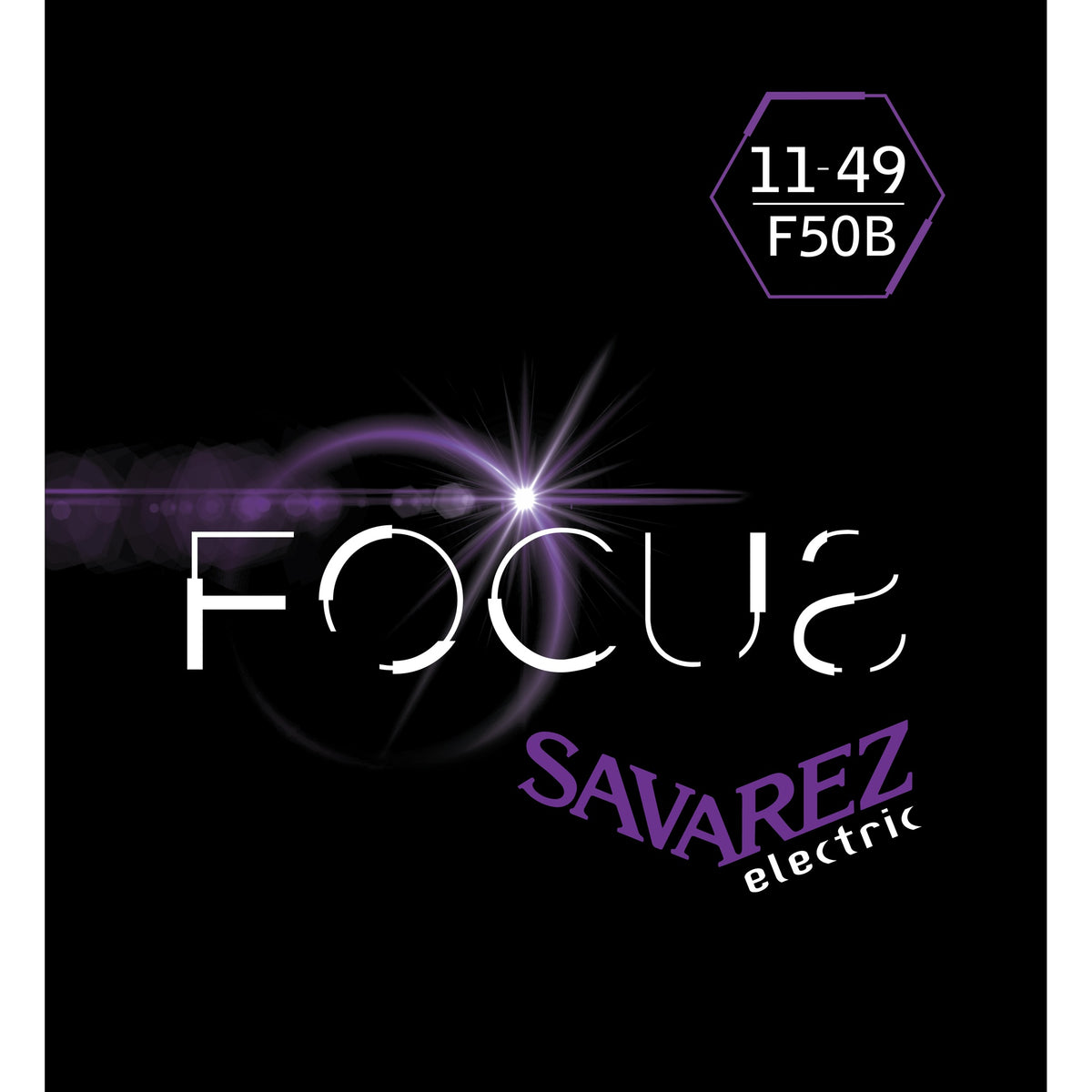 Dây Savarez F50B Focus 11-49 Blues – bao bì mặt trước