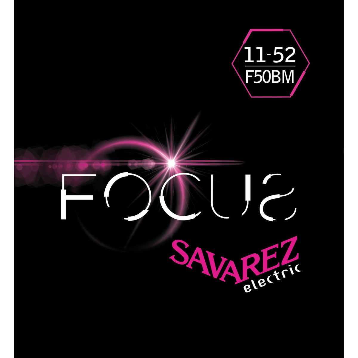 Dây Savarez F50BM Focus 11-52 Blues Medium – bao bì mặt trước