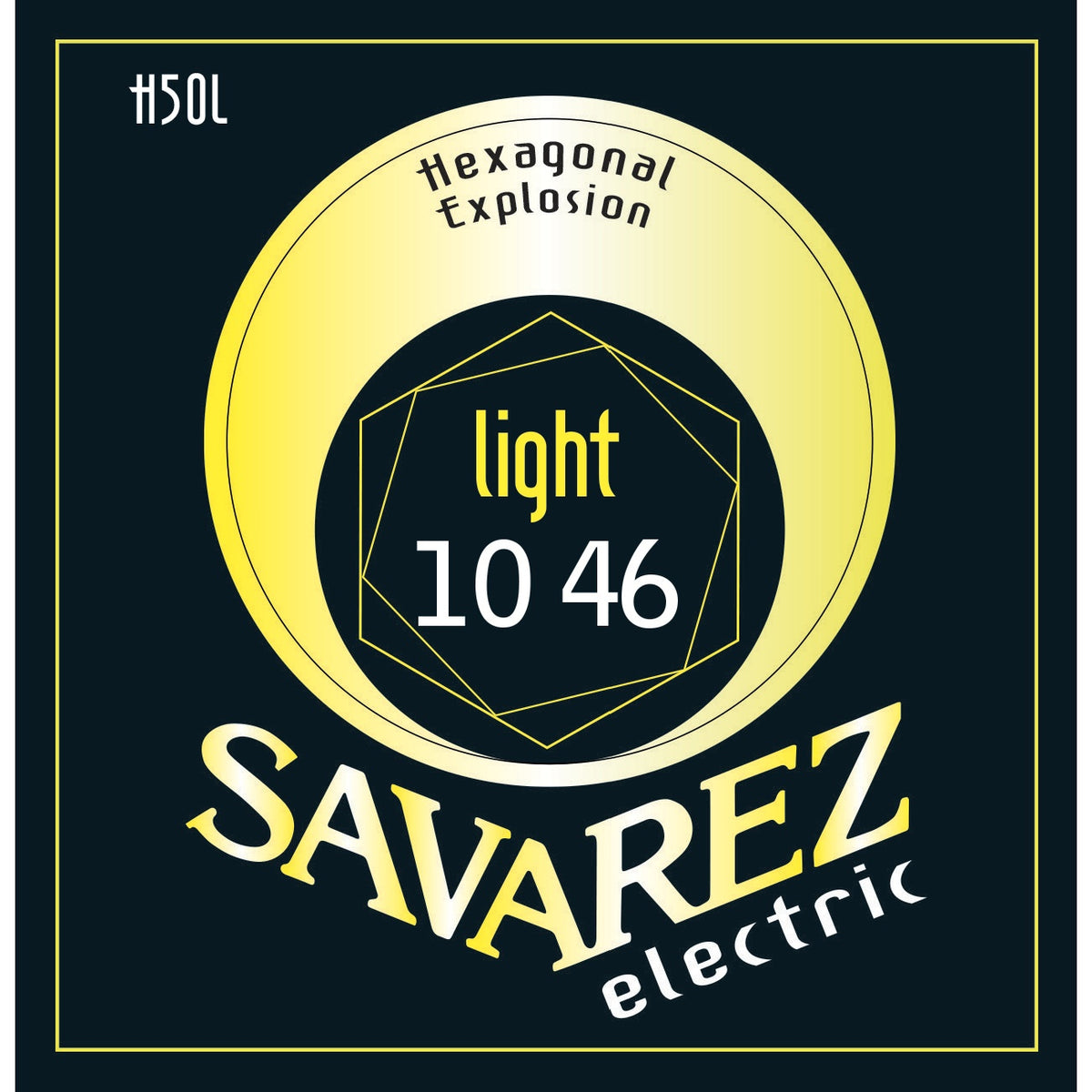 Dây Savarez H50L Hexagonal Explosion 10-46 Light – bao bì mặt trước