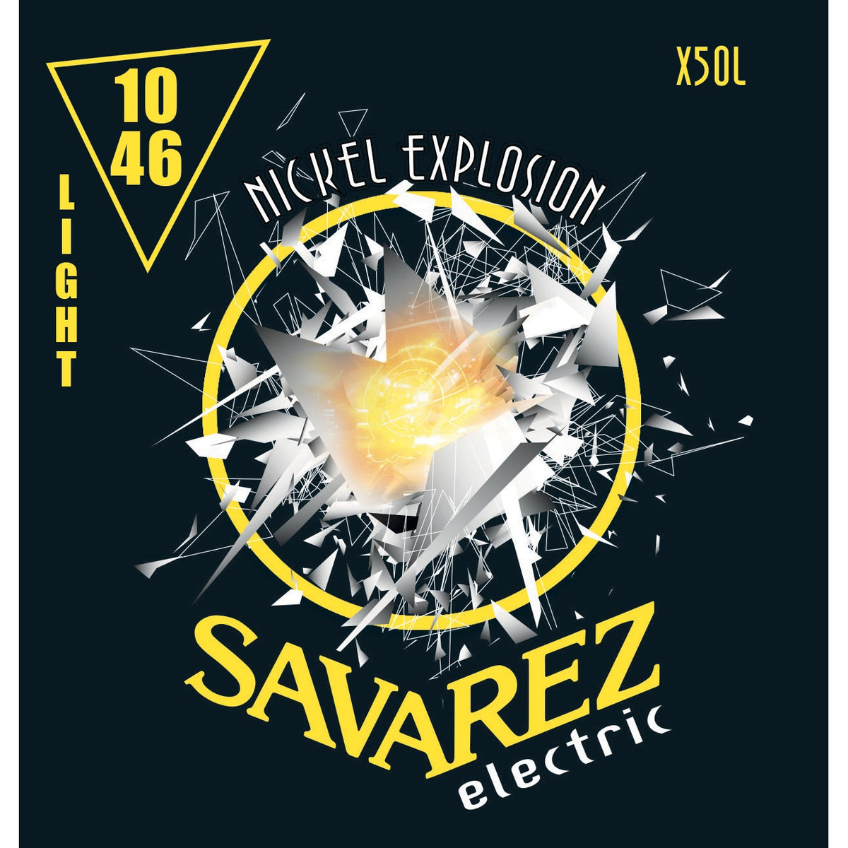 Dây Savarez X50L Nickel Explosion 10-46 Light – bao bì mặt trước