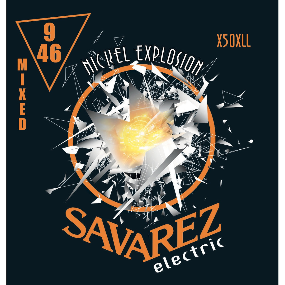 Dây Savarez X50XLL Nickel Explosion 9-46 Mixed (Custom Light) – bao bì mặt trước
