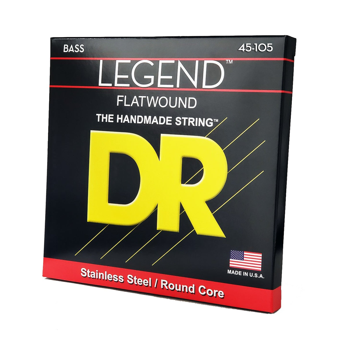 Bao bì dây DR Legend Flatwound FL-45 45-105 chụp nghiêng