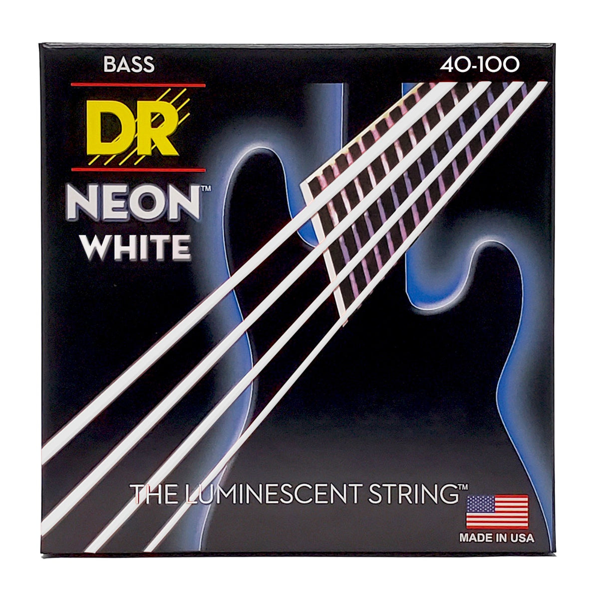 Dây DR Hi-Def Neon 40-100 màu trắng (NWB-40) – bao bì mặt trước