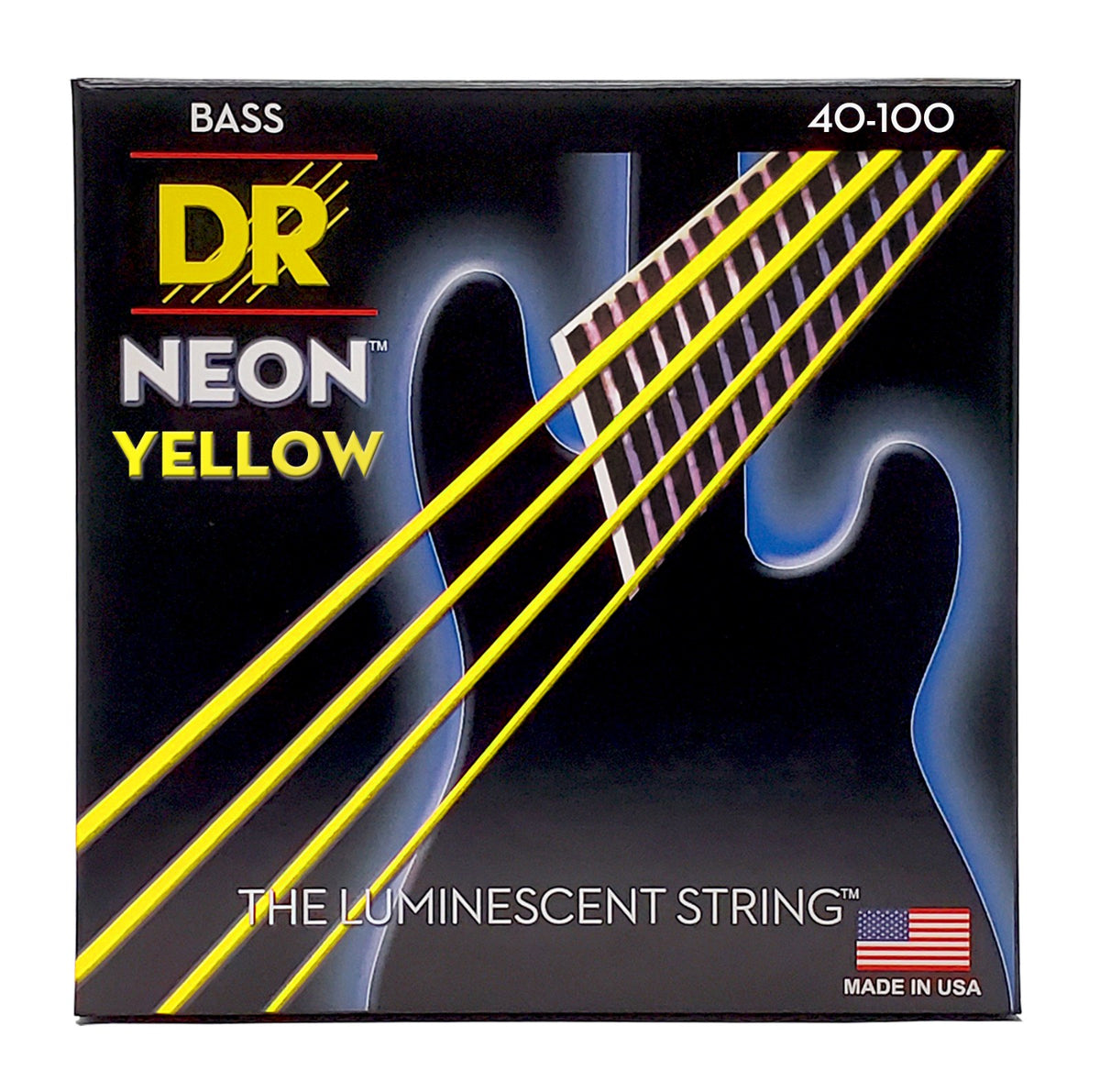 Dây DR Hi-Def Neon 40-100 màu vàng (NYB-40) – bao bì mặt trước