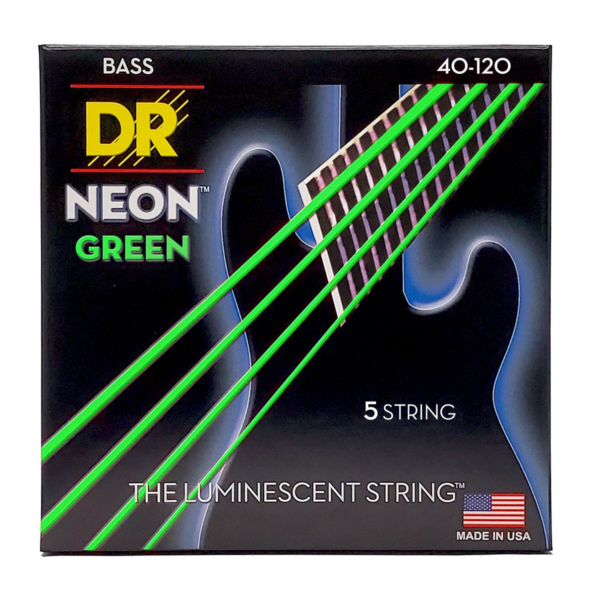 Dây DR Hi-Def Neon 40-120 màu xanh lá (NGB5-40) – bao bì mặt trước