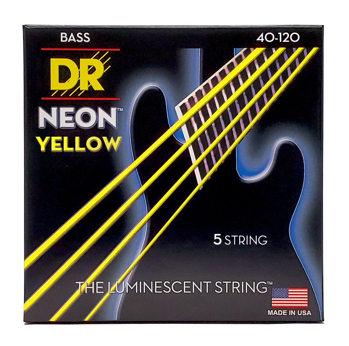 Dây DR Hi-Def Neon 40-120 màu vàng (NYB5-40) – bao bì mặt trước