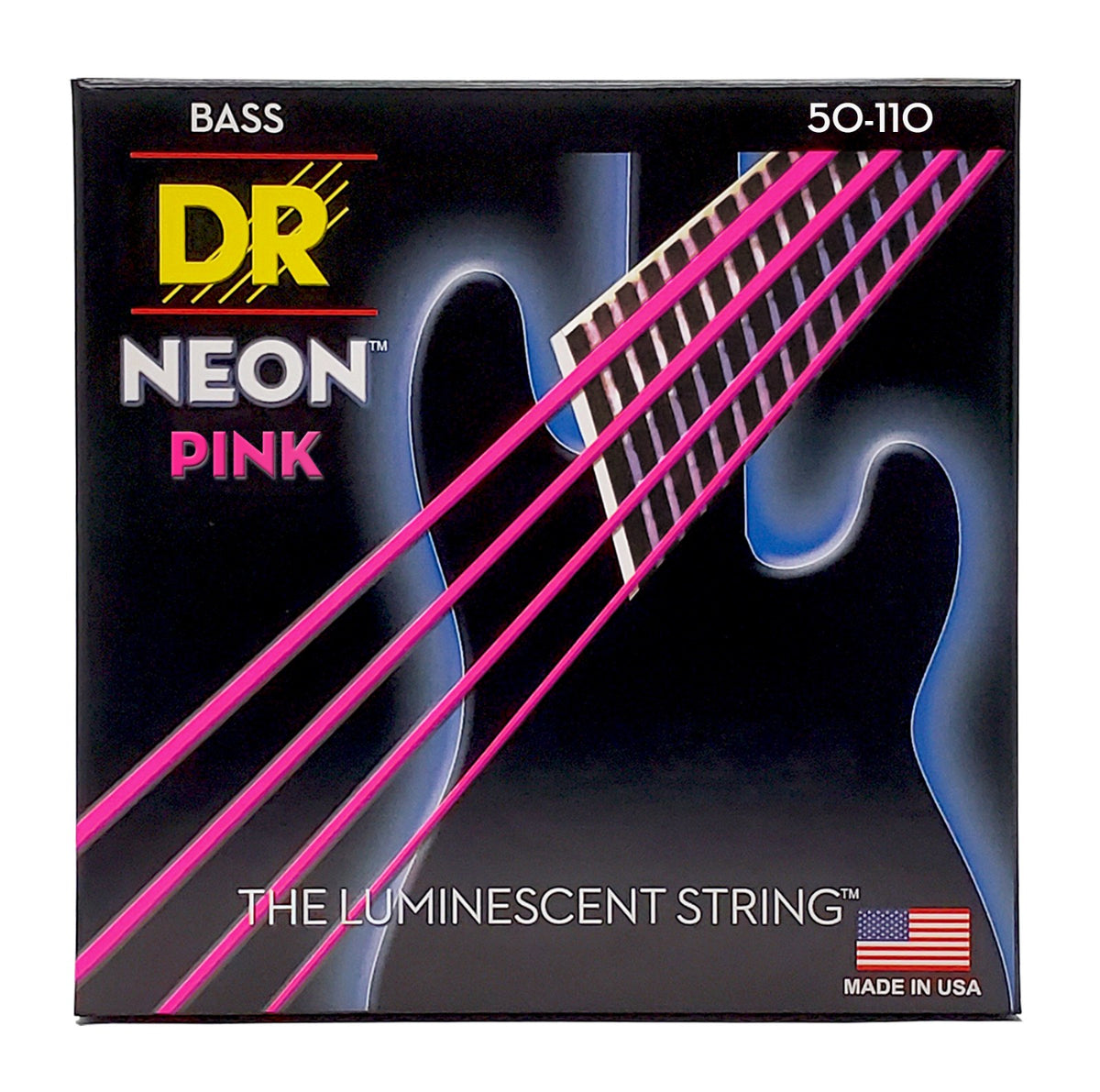 Dây DR Hi-Def Neon 50-110 màu hồng (NPB-50) – bao bì mặt trước