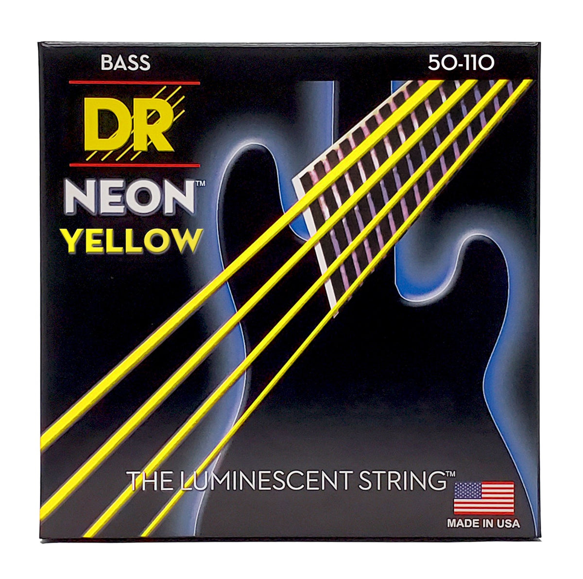 Dây DR Hi-Def Neon 50-110 màu vàng (NYB-50) – bao bì mặt trước
