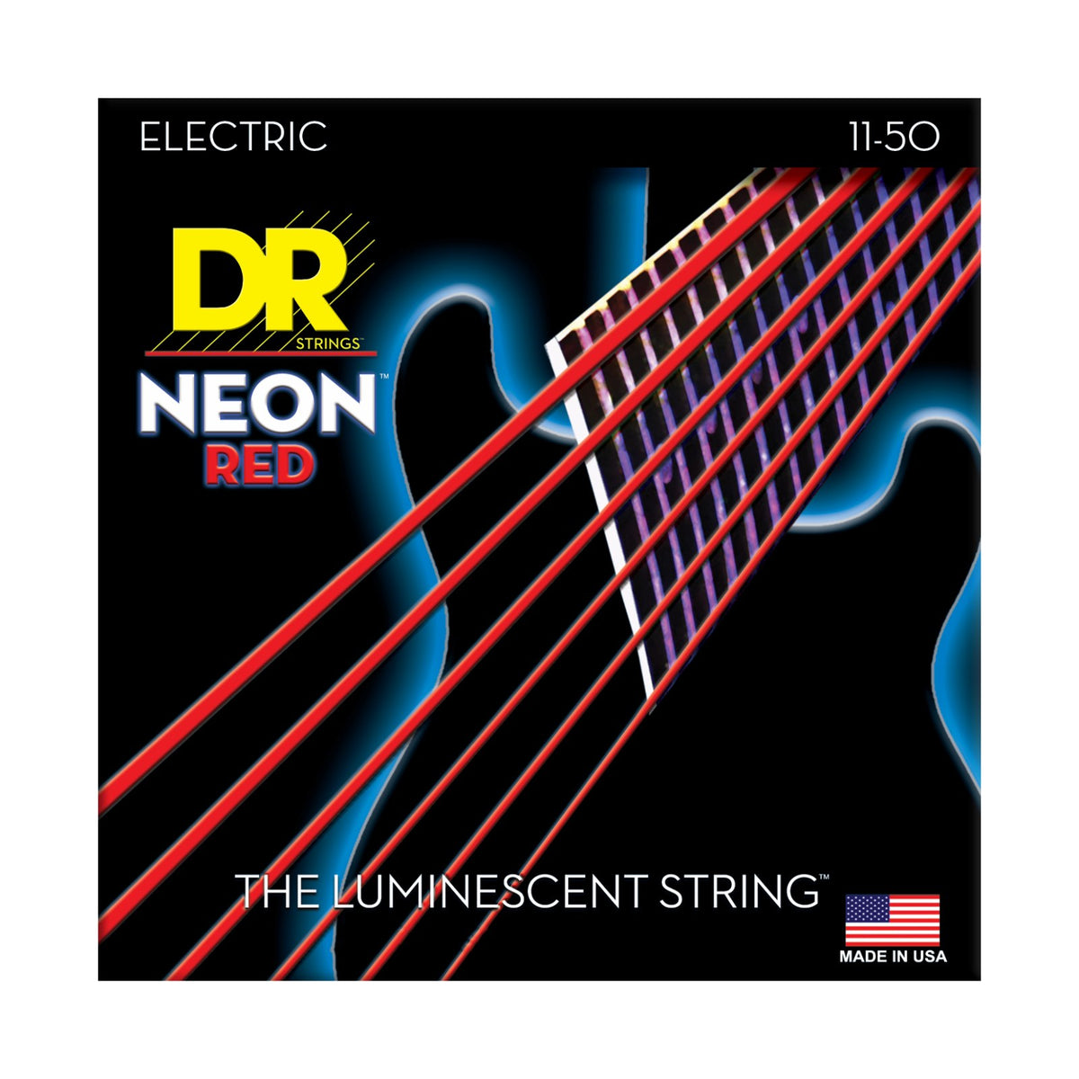 Dây DR Hi-Def Neon 11-50 màu đỏ (NRE-11) – bao bì mặt trước