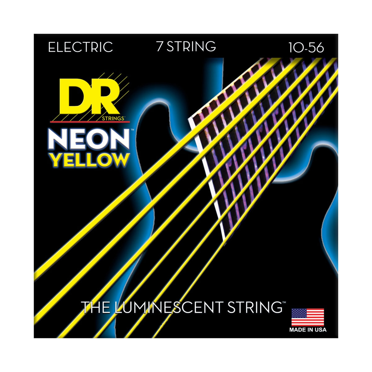 Dây DR Hi-Def Neon 10-56 màu vàng (NYE7-10) – bao bì mặt trước