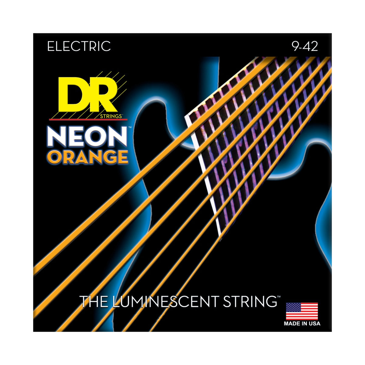 Dây DR Hi-Def Neon 9-42 màu cam (NOE-9) – bao bì mặt trước