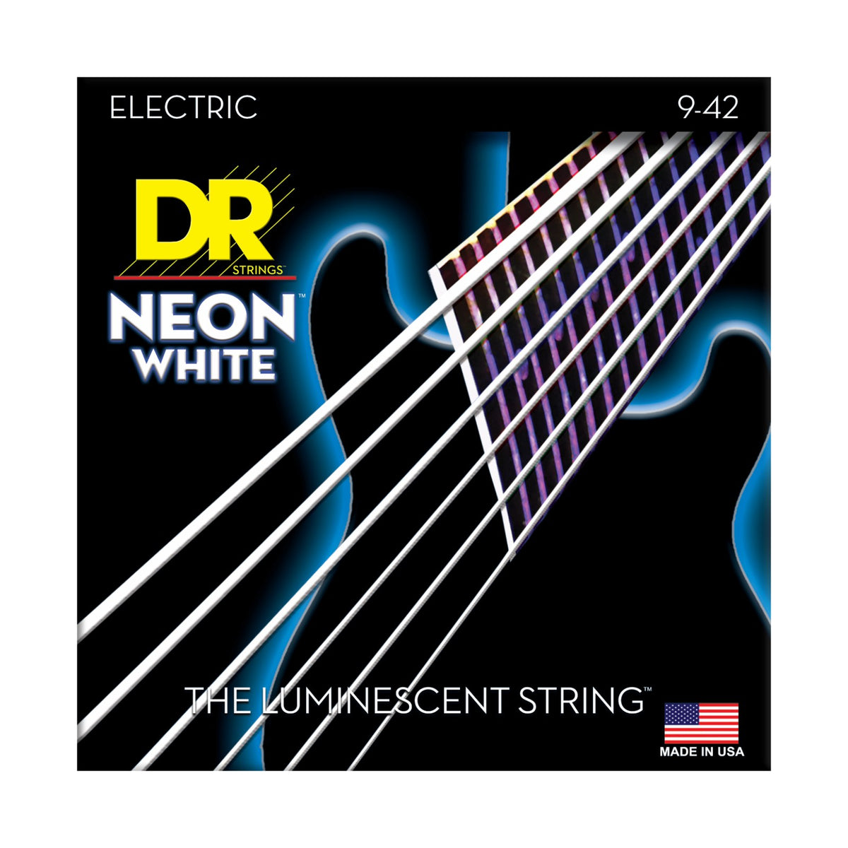 Dây DR Hi-Def Neon 9-42 màu trắng (NWE-9) – bao bì mặt trước