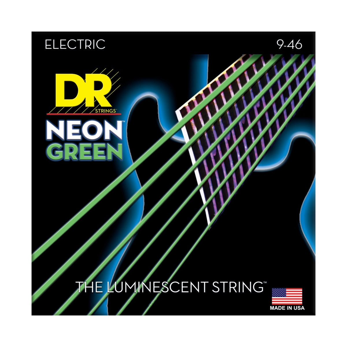Dây DR Hi-Def Neon 9-46 màu xanh lá (NGE-9/46) – bao bì mặt trước
