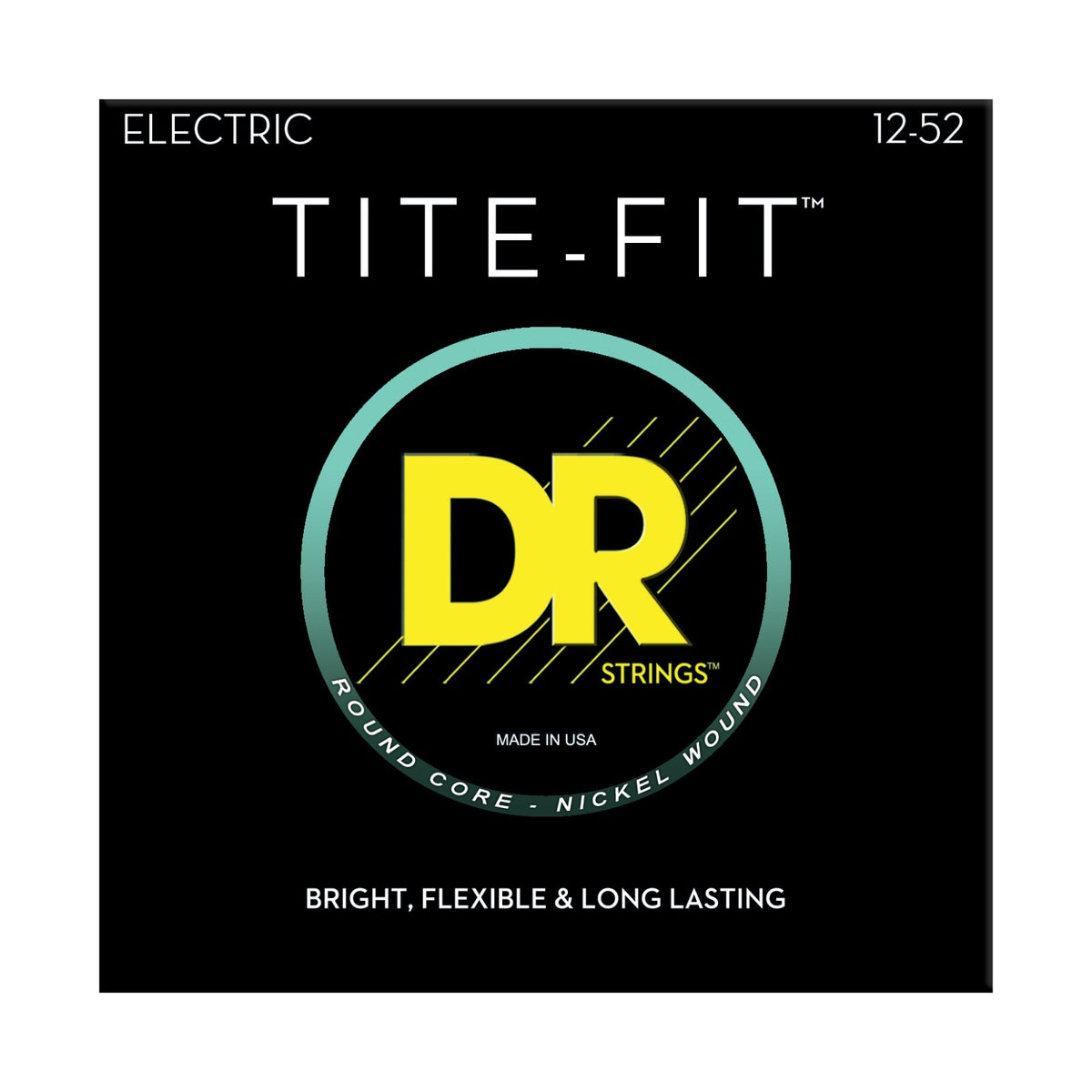 Dây DR Tite-Fit JZ-12 12-52 Jazz – bao bì mặt trước, in MADE IN USA