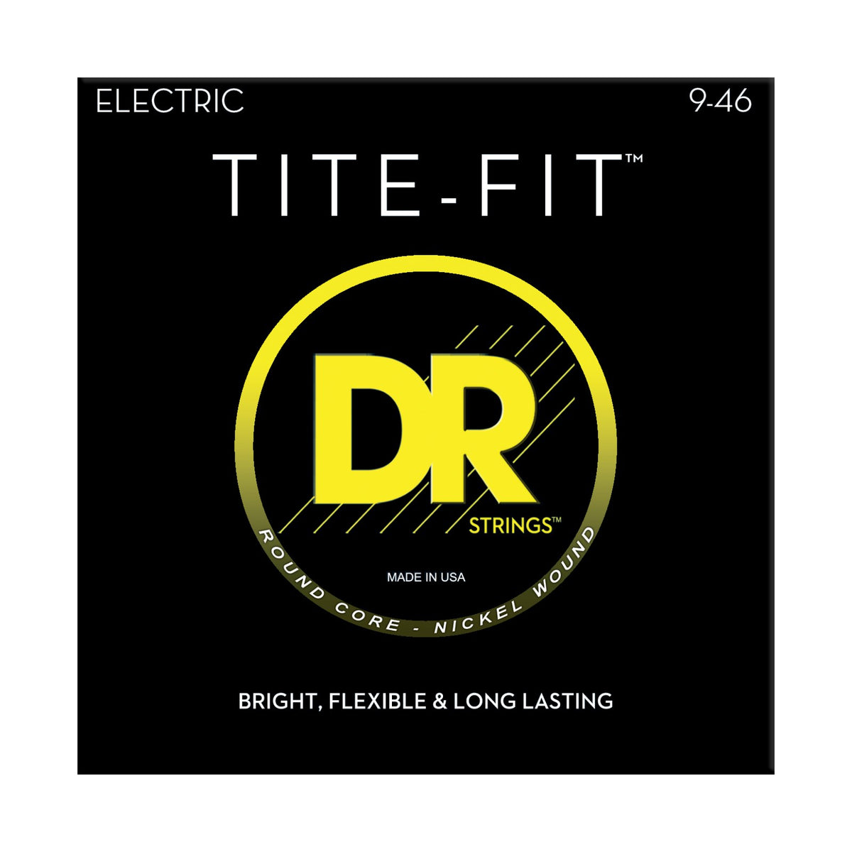Dây DR Tite-Fit LH-9 9-46 Light - Heavy – bao bì mặt trước, in MADE IN USA