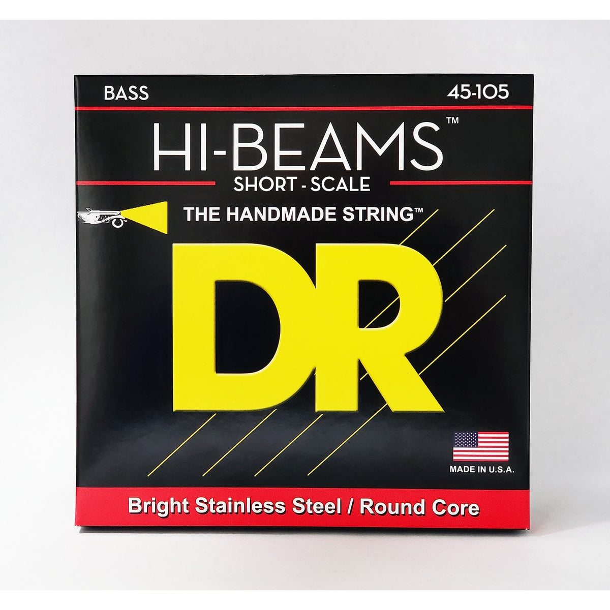 Dây DR Hi-Beam SMR-45 45-105 Medium - Short Scale – bao bì mặt trước, in MADE IN USA