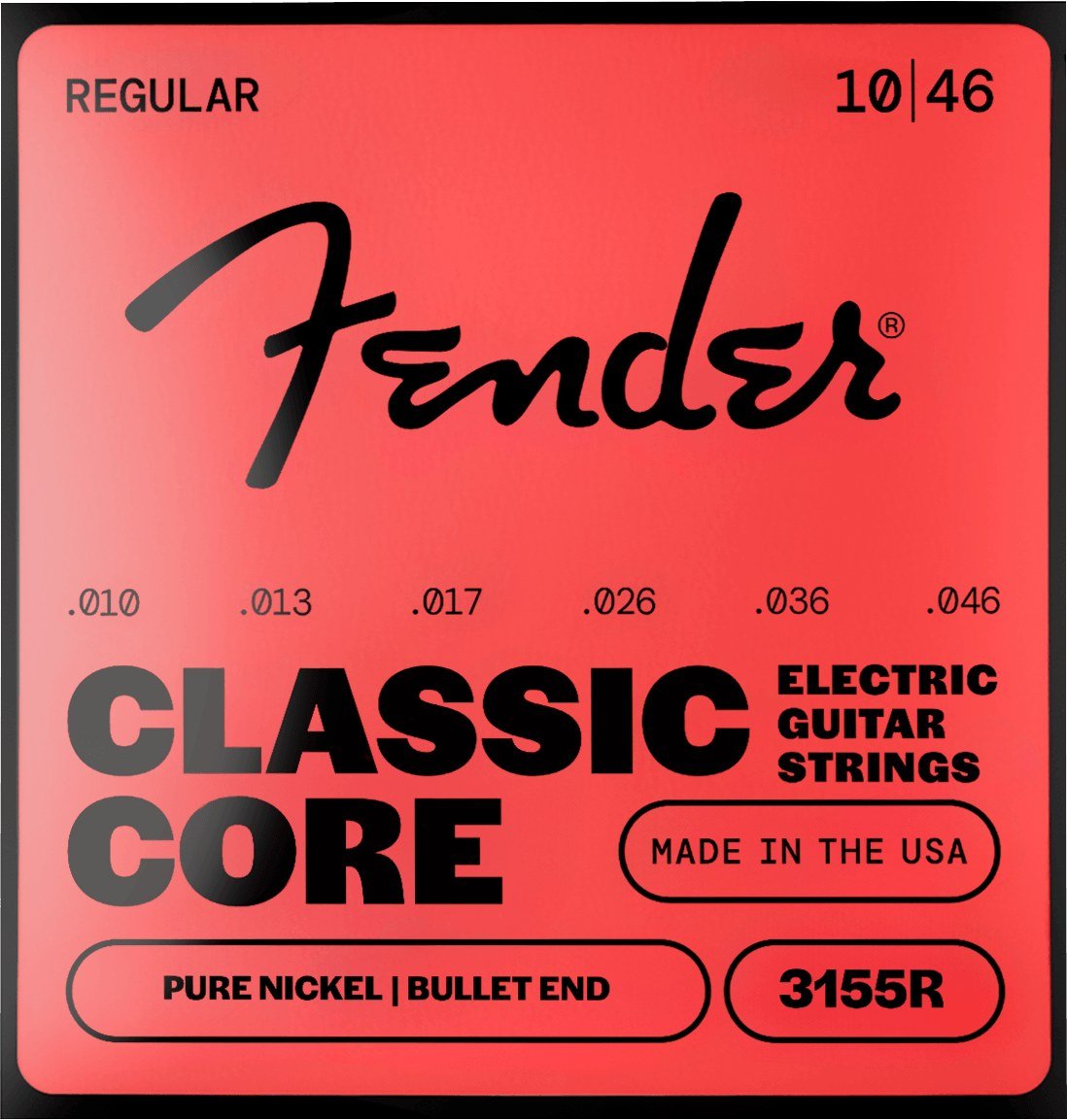 Fender Classic Core Bullets 3155R 10-46 – bộ dây liên quan để so sánh với 155R Classic Core 155