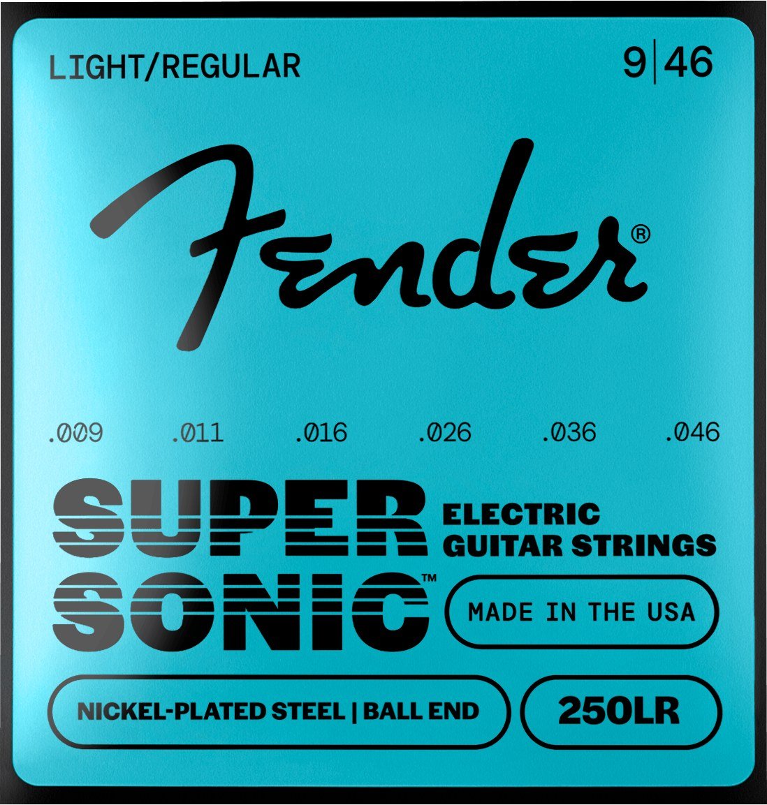 Fender SuperSonic 250LR – cỡ 9-46 Light/Regular, cùng dòng SuperSonic 250 với 250L