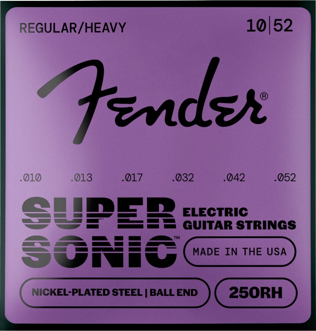 Fender SuperSonic 250RH – cỡ 10-52 Regular/Heavy, cùng dòng SuperSonic 250 với 250R