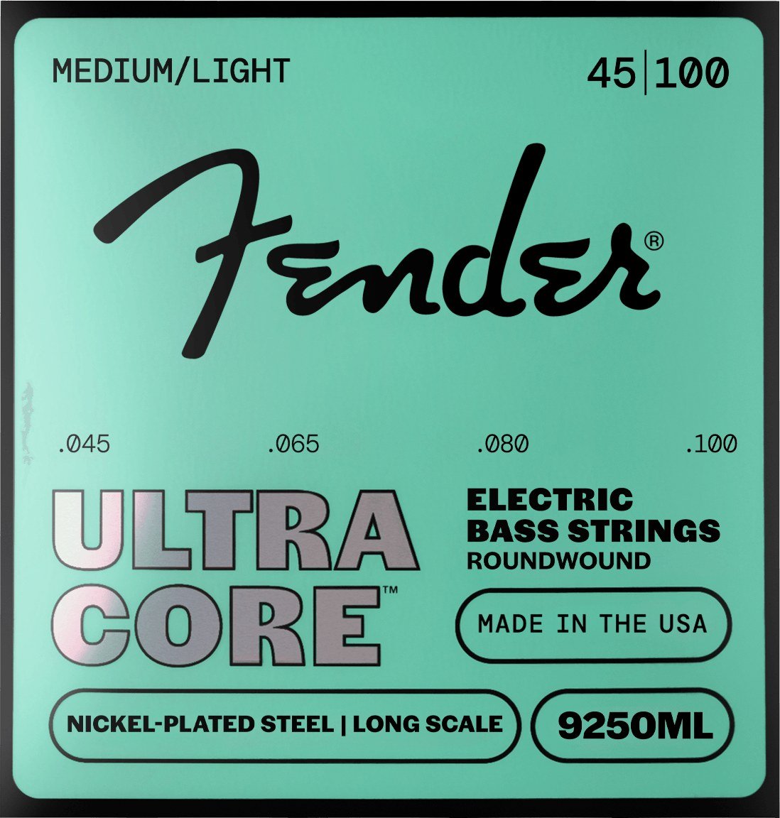 Fender UltraCore 9250ML – cỡ 45-100 Medium/Light, cùng dòng UltraCore 9250 với 9250M
