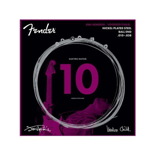 Dây Fender Jimi Hendrix Voodoo Child NPS Ball End 10-38 – bao bì mẫu trước