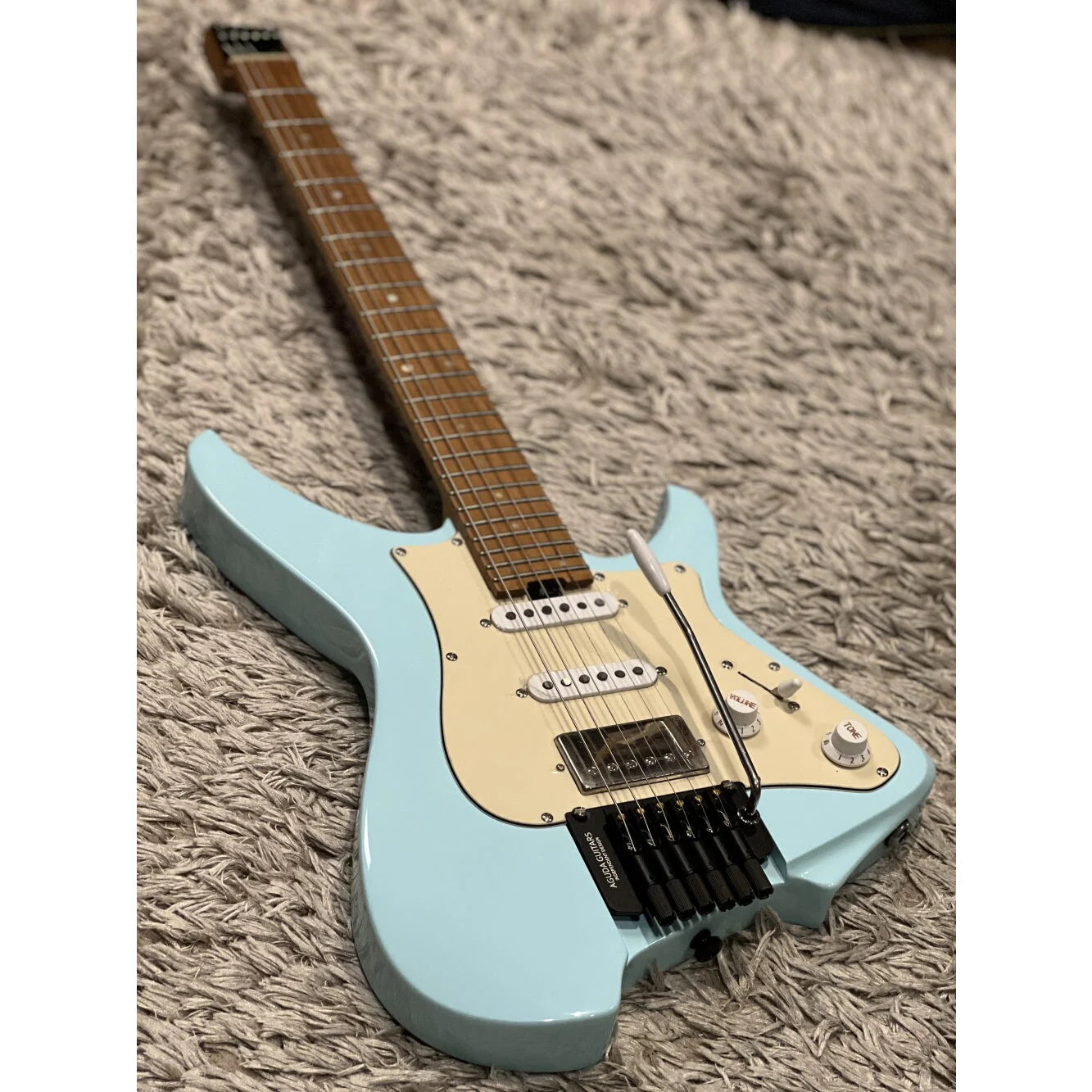 Đàn Guitar Điện Aguda Music Boy Pro HSS, Maple Fingerboard, Sonic Blue