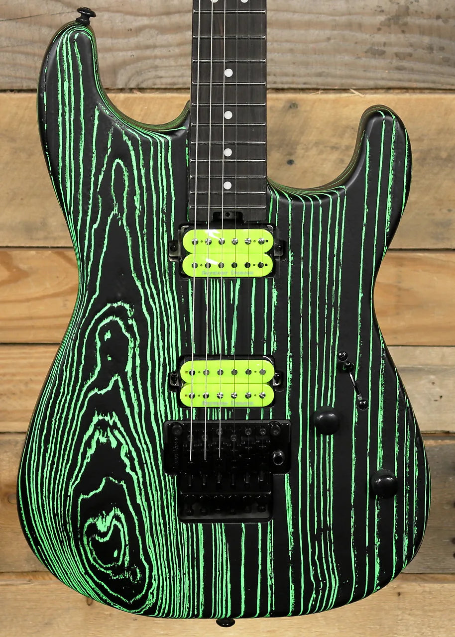Đàn Guitar Điện Charvel Limited Edition Pro-Mod San Dimas Style 1 HH FR E ASH, Ebony Fingerboard, Green Glow