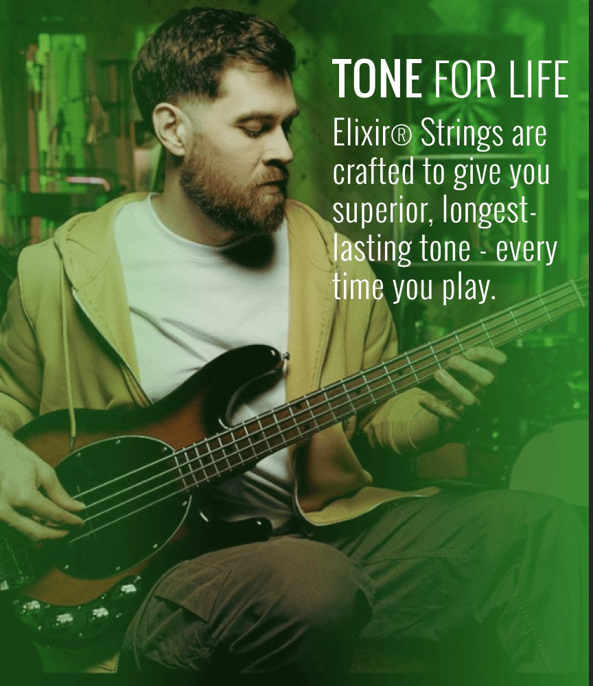 Người chơi bass điện dùng dây Elixir – Tone for life