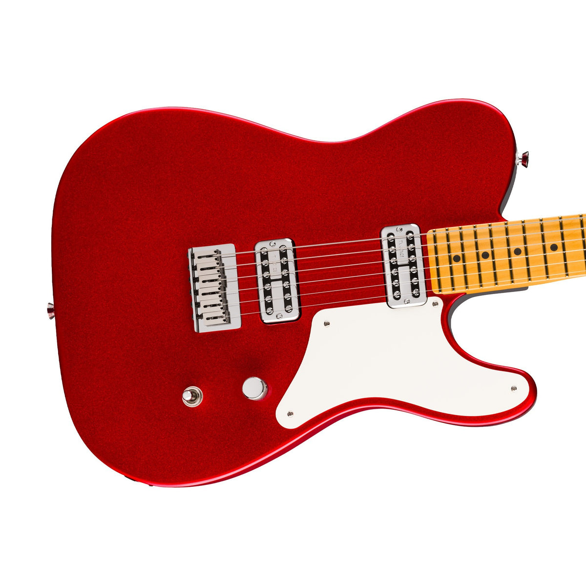Đàn Guitar Điện Fender 75th Anniversary American Professional Classic Cabronita Telecaster màu Candy Apple Red – góc nghiêng