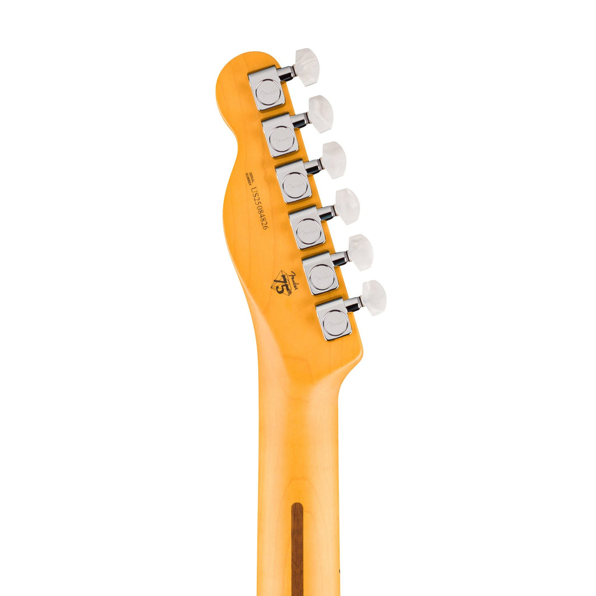 Đàn Guitar Điện Fender 75th Anniversary American Professional Classic Cabronita Telecaster màu Ice Blue Metallic – đầu đàn mặt sau