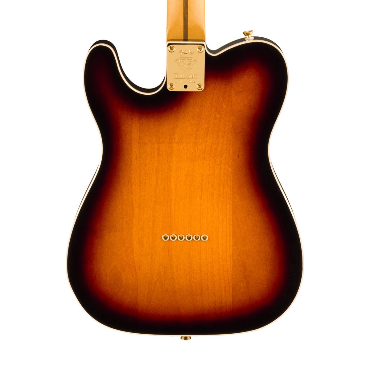 Đàn Guitar Điện Fender 75th Anniversary American Professional Custom Telecaster màu 2-Color Sunburst – thân đàn mặt sau