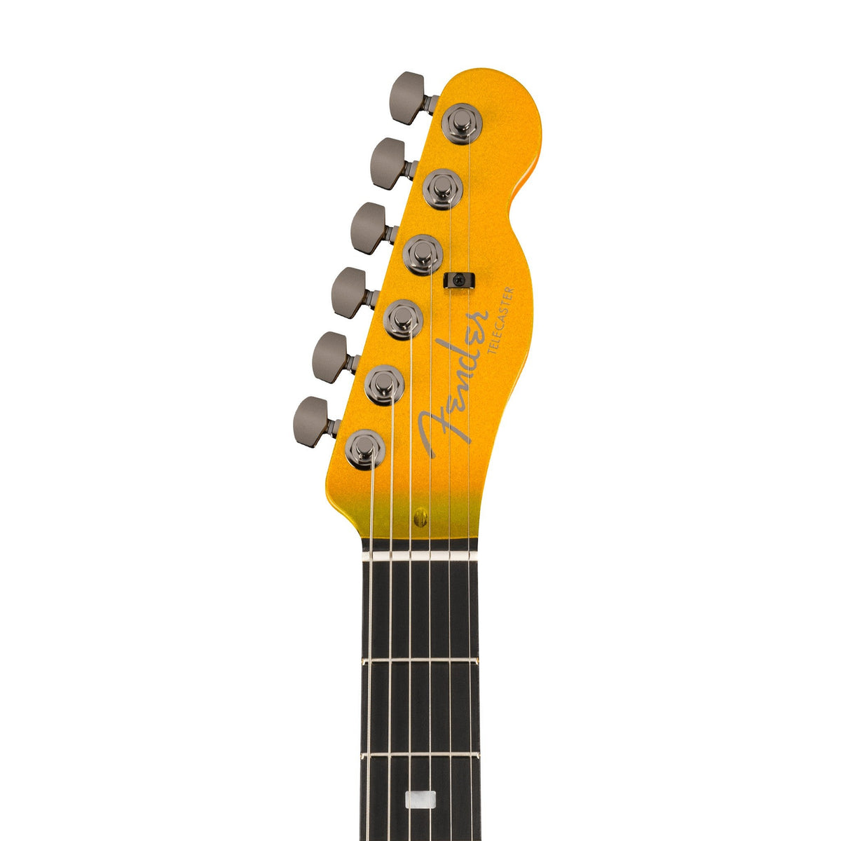 Đàn Guitar Điện Fender 75th Anniversary American Ultra II Telecaster màu Liquid Gold – đầu đàn mặt trước