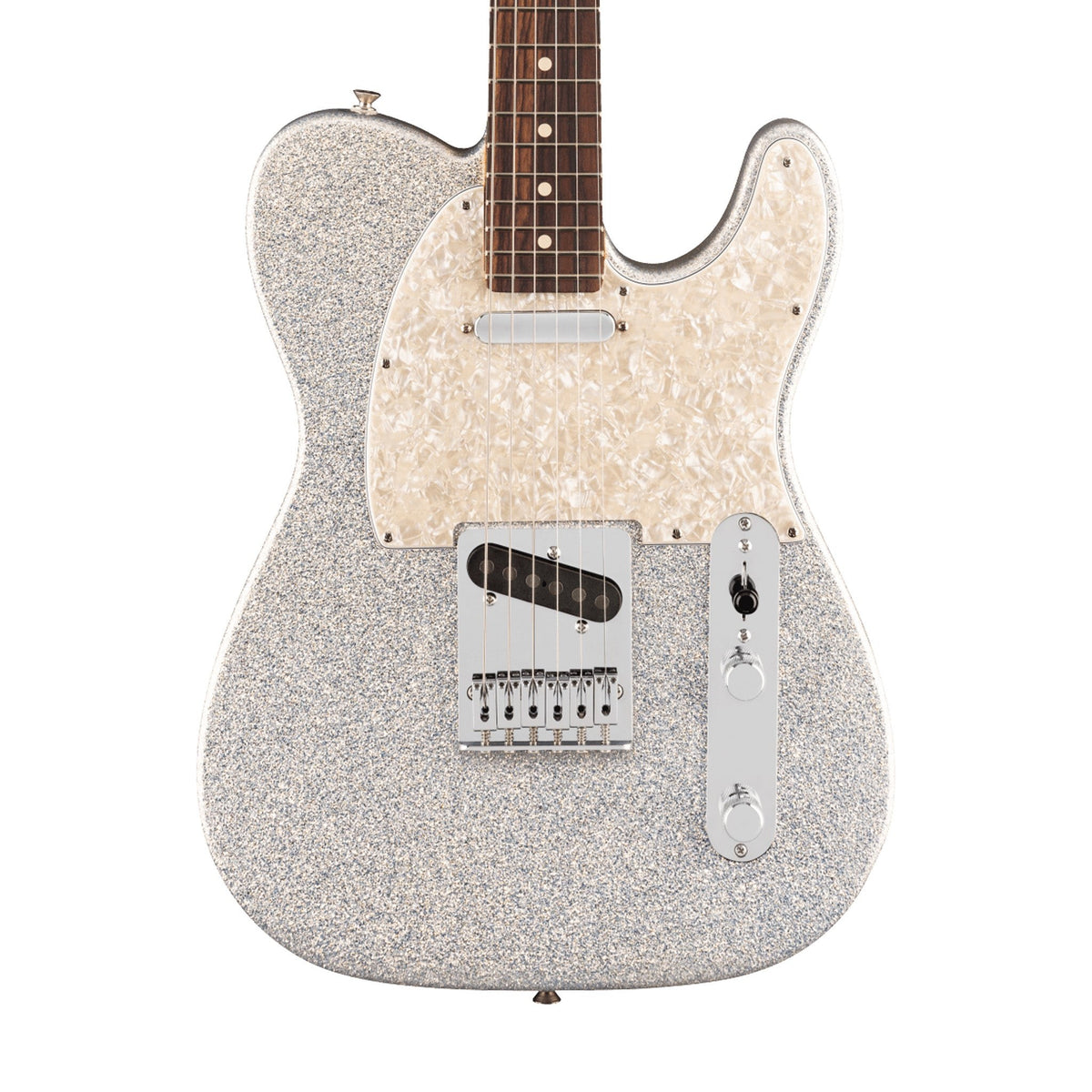 Đàn Guitar Điện Fender 75th Anniversary Player II Sparkle Telecaster màu Diamond Dust Sparkle – thân đàn mặt trước