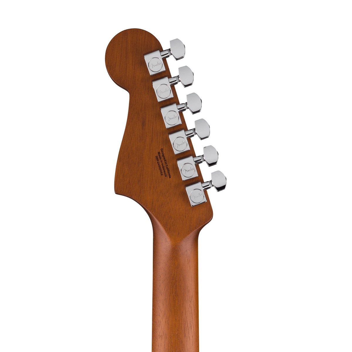 Đàn Guitar Điện Fender Acoustasonic Standard Jazzmaster màu Aged Natural – đầu đàn mặt sau