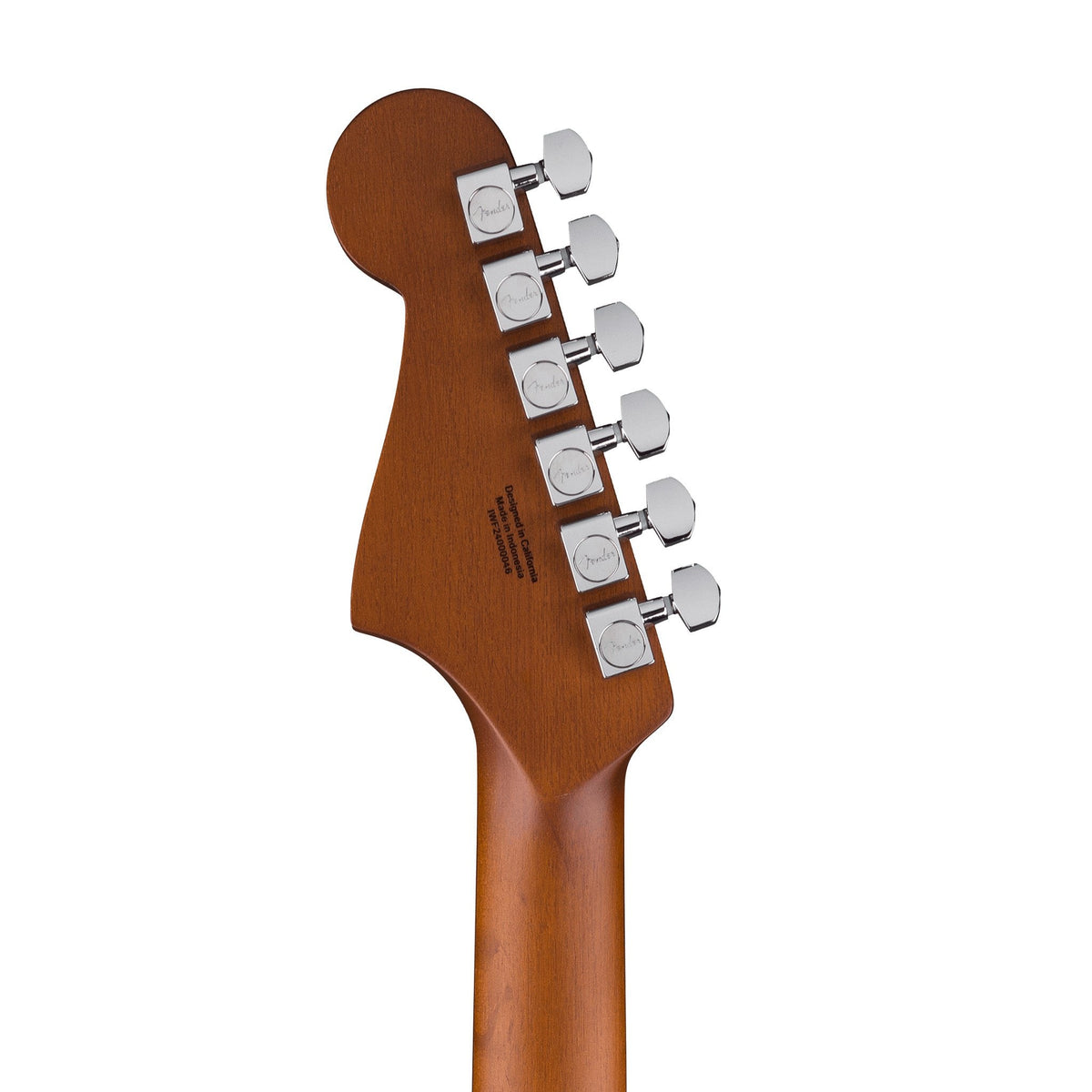Đàn Guitar Điện Fender Acoustasonic Standard Jazzmaster màu Black – đầu đàn mặt sau