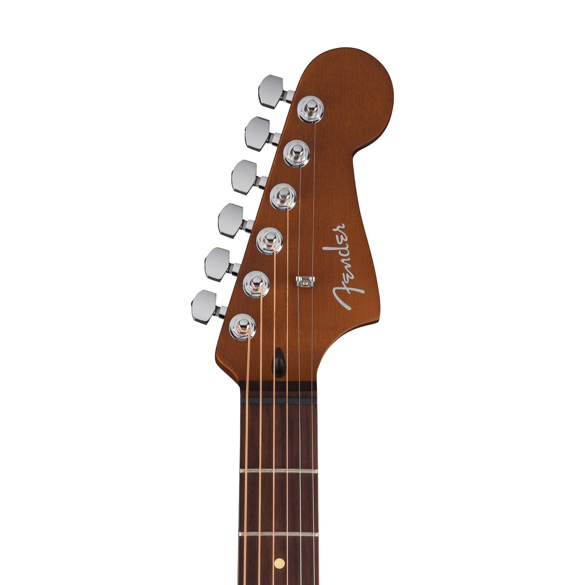 Đàn Guitar Điện Fender Acoustasonic Standard Jazzmaster màu Black – đầu đàn mặt trước