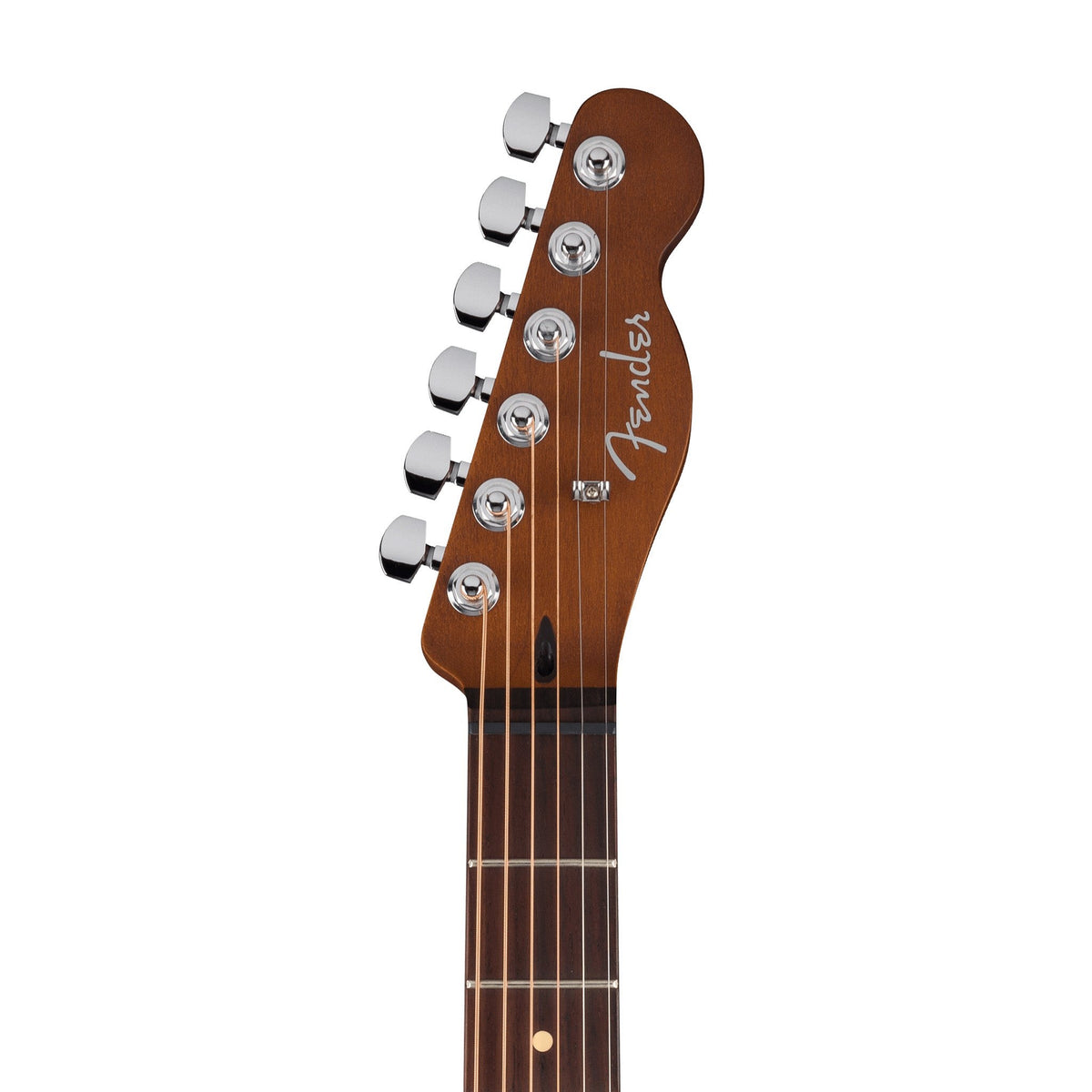 Đàn Guitar Điện Fender Acoustasonic Standard Telecaster màu Aged Natural – đầu đàn mặt trước