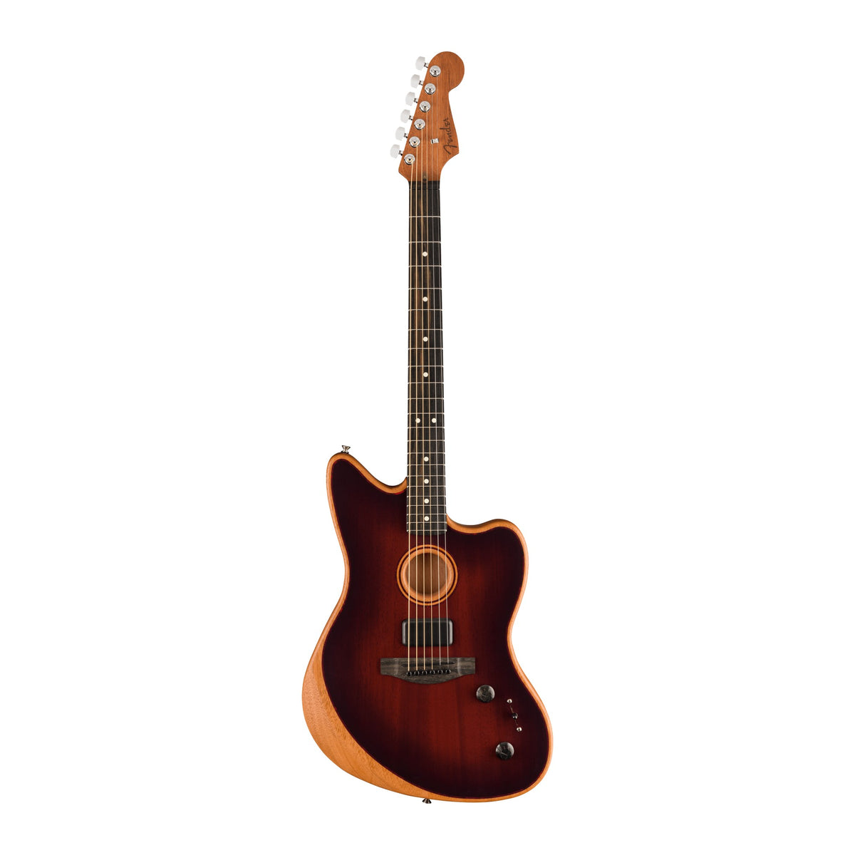 Đàn Guitar Điện Fender American Acoustasonic Jazzmaster All-Mahogany màu Bourbon Burst