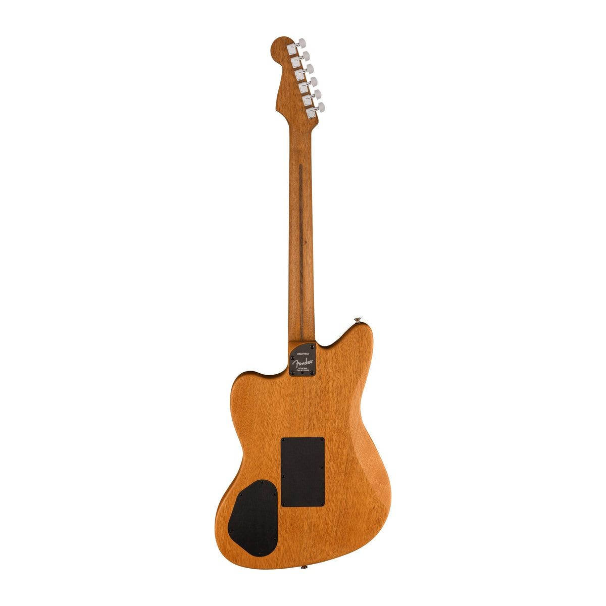 Đàn Guitar Điện Fender American Acoustasonic Jazzmaster All-Mahogany màu Natural – mặt sau