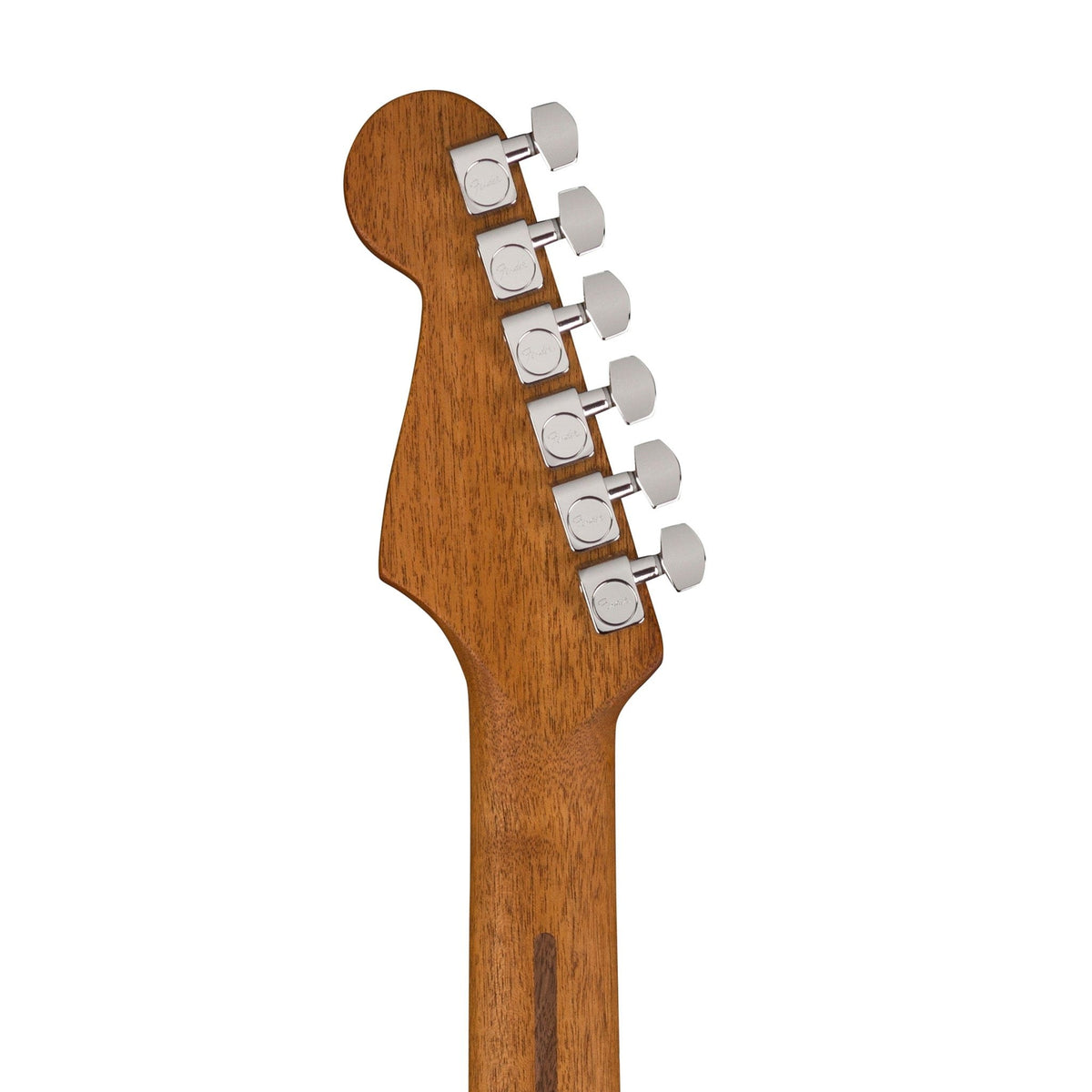 Đàn Guitar Điện Fender American Acoustasonic Jazzmaster All-Mahogany màu Natural – đầu đàn mặt sau
