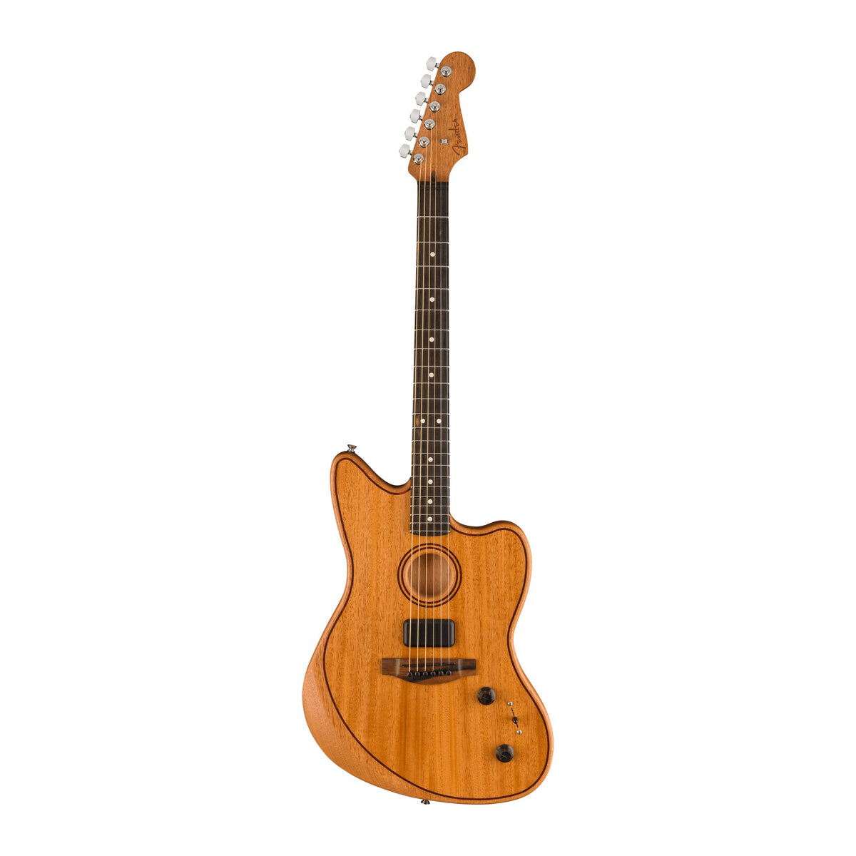 Đàn Guitar Điện Fender American Acoustasonic Jazzmaster All-Mahogany màu Natural