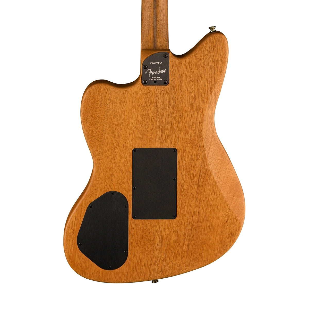 Đàn Guitar Điện Fender American Acoustasonic Jazzmaster All-Mahogany màu Natural – thân đàn mặt sau