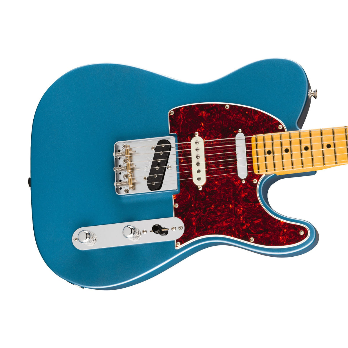 Đàn Guitar Điện Fender American Professional Classic Hotshot Telecaster màu Faded Lake Placid Blue – góc nghiêng